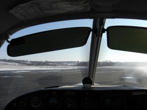 Taxiing in a Piper Arrow